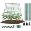 Generico Traliccio per Cetrioli in Letti Rialzati | Triangolare Pieghevole Multifunzionale | Traliccio per il da giardino rialzato,per Patio Esterno Giardino sul Retro Balcone Fattoria Tunnel di Cortile Serra
