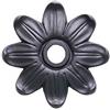 FONDERIA BONGIOVANNI Rosone per Rubinetto in Colore Grigio ghisa borchia MOD. Fiore Grande per casa Giardino