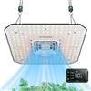 VIVOSUN AeroLight A100 Lampada LED Crescita 100W, Spettro Sintonizzabile, Ventola Circolazione Integrata, Driver GrowHub E42A, Compatibile con App e GrowHub E25