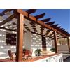 TENDAGGIMANIA Fascia Ombreggiante per Pergola Gazebo e Coperture in PVC Oscurante 750 gr/mq - Piattine per il fissaggio incluse - Fascia per Pergola Misura 60 CM X 600 CM - Colore Bianco