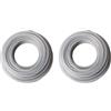 Yuanpgky Filo per decespugliatore in acciaio da 4,0 mm, 2 rotoli da 15 m per un taglio efficiente del prato, compatibile con vari tagliaerba e decespugliatori per giardino e cortile