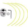 Fdit Testina Decespugliatore Universale, Decespugliatore aluminum Head, testina bobina set con 4 linee decespugliatore testa per tagliaerba a benzina decespugliatore