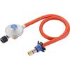 Cadac Regolatore Gas con Tubo Flessibile - Regolatore per Cartucce Gas EN417 - Connettore G¼ Sinistro - Preassemblato per Uso Facile - Uso Esterno