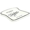 HOME DECO FACTORY, KA5978, Piatto Toast dal Design Elegante in Gres, Ideale per Brunch e Cene, Resistente e Facile da Pulire, Dimensioni 17x16 cm, Colori Bianco e Nero