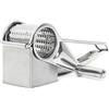 Cook Concept, KU6648, Grattugia Manuale in Acciaio Inox, Design Moderno ed Elegante, Facile da Usare e da Pulire, Dimensioni compatte 20x6x8 cm, Colore Argento