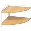 5 five simply smart 5five - scaffale angolare ordera 2 livelli bianco