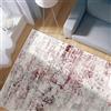 Astra tappeto di design di alta qualità Antea - tappeti moderni a pelo corto - tappeto per interni dal design vintage - (80x150cm, rosso/crema vintage)