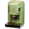 FABER COFFEE MACHINES | Modello Pro Deluxe | Macchina caffe a cialde ese 44mm | Rifiniture ottonato | Pressacialda in ottone regolabile | elettrovalvola di serie (ACID GREEN)