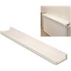 GBPLDMAQ Copri Termosifoni in Legno, Mensola Sopra Termosifone Superiore per Radiatore Antipolvere e Antifumo, L15 cm per Riporre Oggetti e Decorazioni, Lati Rialzati, Portata 25 Kg(White,30x15cm/12x6in)