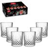 ARCA Set di 6 Bicchieri Old Fashioned Vetro, Cocktail, 33 cl (Americano)