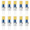 HUAMu lampadine LED G4 da 2 W, 12 SMD 2835, bianco caldo 3000 K, AC 220 V-240 V, AC 220-240 V, 200 lm, 10 pezzi