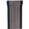 Mazovia Tappeto Antiscivolo per Corridoio - Passatoia Corridoio Moderno Motivo a Righe - Tappeto a Pelo Corto per Ingresso, Salotto - Certificato Oeko-Tex - Corridore a Metro - Grigio 80x400cm