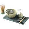 Lrocotanc Te Matcha Kit - Matcha set 7 Pezzi - Set da tè Matcha Giapponese - Set di Frusta Matcha - Kit Cerimonia Giapponese Matcha