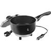 Lampa 97123 Electric Saucepan, pentola elettrica portatile con presa accendisigari da viaggio, diametro 18 cm, 1,9 Litri - 24V - 260W - 13A