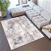 TAPISO Sky Tappeto Salotto Moderno Soggiorno Sala Camera da Letto Stanza Ragazzi Design Astratto Vintage Look Usato Sfumato Tonalità Beige Grigio Pelo Corto 180 x 250 cm