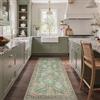 BEIMO Tappeto Antiscivolo 80x200 cm per Camera da Letto, Corridoio e Cucina, Stile Boho Retrò, Base TNT, Lavabile in Lavatrice - Verde Vintage