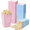 heavenlife 50 Pezzi Contenitori di Popcorn, Piccolo Sacchetti Carta per Popcorn, Cestino di Carta per Popcorn, Blu e Rosa Porta Pop Corn in Cartone, Scatole di Popcorn per Festa Compleanno Matrimoni Cinema