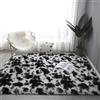 Aexpath Tappeto per soggiorno, stampa mucca bianca e nera, 80 x 160 cm, spesso e morbido, a pelo lungo, per interni, soggiorno, camera da letto e corridoio, lavabile a mano, resistente allo