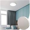TOT ELECTRIC Plafoniera led 50w tonda bianco design moderno pannello lampada da soffitto circolare a cerchio rotonda Luce Bianca fredda
