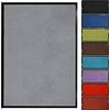 casa pura Zerbino Ingresso Casa - Tappeto Entrata Interno, Esterno con Alta capacità Assorbente e Spazzolante - Grigio - 60x180cm