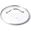 GreenPan Coperchio in vetro con manico in acciaio inox, 20,3 cm