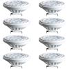 PAZWAHF AR111 Lampadina con riflettore 1500 lumen 15 Watt (equivalente a 100 W alogeno) Angolo del fascio di 60 gradi Base G53 CA/CC 12 V Faretto a bassa tensione non dimmerabile (8 PZ)