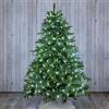 TOT ELECTRIC Mantello led per albero di Natale da 180 cm rete luminoso natalizio 198 luci filo verde luce bianca calda multicolore (Bianco freddo)