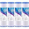 PUREPLUS Filtro per sedimenti pieghettato per acqua di pozzo, 5 micron, 25,4 x 6,3 cm, cartuccia di ricambio per sistema universale RO da 25,4 cm, W50PE, WFPFC3002, SPC-25-1050, FM-50-975, 801-50,