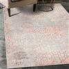 Mazovia Tappeto Salotto Moderno Pelo Corto - Tappeti Moderni Soggiorno - Tappeti Camera da Letto - Tappeti Salotto Grandi Dimesnioni - Motivo Astratto Vintage - Grigio Salmone 140x200 cm