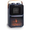 Innoliving Termostufa Elettrica INN-582 con Oscillazione - 1200W, Termostato Regolabile, Effetto Caminetto e Protezione di Sicurezza