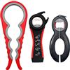 einia 3 Pezzi Apribarattoli, Apriscatole Professionale, Apribarattoli Gomma Universale, 4 in 1, 5 in 1 e 6 in 1 Apriscatole Manuale Kit per Cucina, Ristorante, Bar, Artrite gli Anziani