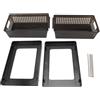 WAHEWUD Organizzatore a 2 livelli, organizer sottolavello in plastica doppio ripiano, montaggio rapido, cestelli estraibili per bagno ufficio e camera da letto