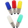 HAMPPLIES Lampadine LED Colorate E14 220v per Esterni e Interni, Set 5 Pezzi, Luce Efficiente 1.5w, Sostituzione Lampadina per Festa e Decorazione Ambienti