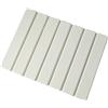FACULX Tappetino scolapiatti pieghevole in terra di diatomee, ad asciugatura rapida, scolapiatti, tappetino multiuso per piatti e tazze, 40 x 30 cm (bianco)
