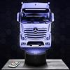 Lampephoto.fr - Lampada 3D Camion Truck MercE. Luce Notturna Tattile Camion Truck, Illusione 3D Led, Idea Regalo di Natale per Ragazzi e Ragazze Lampada da Comodino per Bambini o Adulti TOP