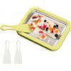Generico Macchina Per La Preparazione Di Gelati Arrotolati | Vassoio per Rotoli di Yogurt Fatti in Casa - Con 2 Spatole Macchina Per Yogurt | Per Adulti Cucina Festa Raduno Familiare All'aperto Vacanza Cottura