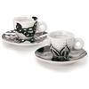illy 25154 Art Collection, Collezione Genesi 2 Tazzine da Espresso Numerate e Firmate Monica Bonvicini e Shirin Neshat Tazze da Caffè con Piattino