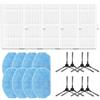 Hoppipola Robot Aspirapolvere Ricambi Bundle per Conga M10 Per Xtreme e per BR151: Spazzole Laterali, Carta Filtro, Panni di Pulizia Mop (B)