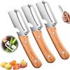Generisch Peeler vegetabile multifunzione per cucina, Ultra Sharp Veggie, Stainless Steel Single Blade Peelers Tool with Bottle Opener, For Easy Potato, Fruit Veggie (3PCS)