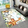 PEIHUODAN Animali Foresta Elefante Leone Giraffa Tappeto per Camera da letto Ragazzi Ragazza Adolescenti Flanella Antiscivolo Home Decor Carpet Adatto per Soggiorno, Camera da Letto, Sala Giochi, 140x200 cm