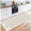 Siunwdiy Tappeto Passatoia 60x350cm Tappeto da Cucina Lungo Tappeto Runner Corridoio Lavabile Antiscivolo Tappeti Runner Largo Crema per Cucina Salotto Camera da Letto Casa Ingresso Interno