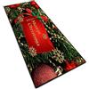 AEREY Tappeto natalizio 3D, antiscivolo, per corridoio, Natale, ideale per soggiorno, camera da letto, cucina, corridoio, terrazza (110 x 260 cm)
