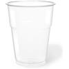 DOT Horeca Solutions 100 Bicchieri PET trasparenti monouso 350 ML tacca 0,3 alta qualità usa e getta bicchiere riciclabili per acqua bevande birra cocktail drink