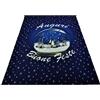 Casatessile Tappeto natale blu PALLA DI NEVE passatoia 100x139 cm. B7