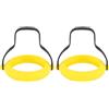 Fyearfly Set di anelli per uova in silicone, antiaderenti, resistenti al calore, lavabili in lavastoviglie, facili da cucinare