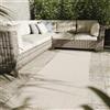 Interiyou Tappeto da esterno resistente alle intemperie Lome - Passatoia 70x200 cm Bianco - Motivo geometrico - Resistente ai raggi UV per esterni: balcone, terrazza, giardino, cucina - Tessuto piatto