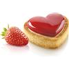 Silikomart Stampi in Silicone per Dolci - Tarte Ring Amore 80x70 mm 8 Anelli - Accessori Professionali per Cucina e Pasticceria - Stampini Monoporzione per Dolci Forno