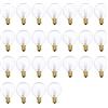Hyexu G40 Lampadine Sostituzione G40 Lampadina Tungsteno Lampada 7W 220-240V Lampadina Globo Chiaro E12 Lampadine Di Base Per Interni Esterni Patio Decorazione Della Casa Festa Di Nozze 25 Pack