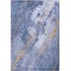 Mazovia Tappeto Salotto Moderno Pelo Corto - Tappeto Moderno Soggiorno - Tappeto Salotto Vintage Astratto - Lavabile, Antiscivolo - 160x230cm Blu