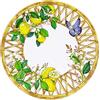 Les Jardins de la Comtesse - Piatto piatto grande in melamina - Capri - Ø 28 cm - Limoni gialli - Servizio tavola quasi indistruttibile MelARTmine